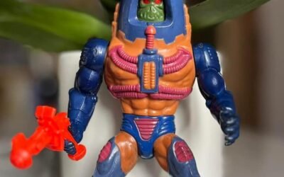 MAN-E-FACE TOP TOYS ARGENTINA  reissue dark blue arms