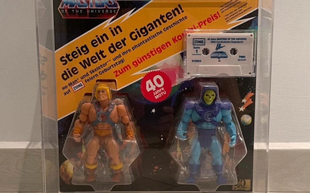 SET ESCLUSIVO  40 ANNI HE-MAN SKELETOR CON MARCHIO IN GEL