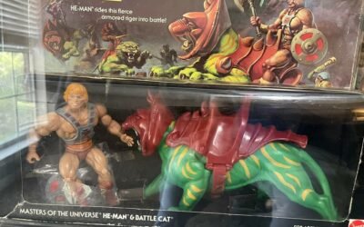 HE-MAN AND BATTLE CAT GIFT SET VINTAGE