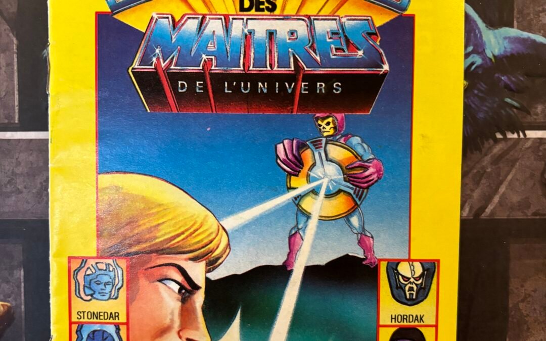 LE BOUCLIER DE MUSCLOR L’ECLAIR A DISPARU  – LES AVENTURES DEL MAITRES DE L’UNIVERSE