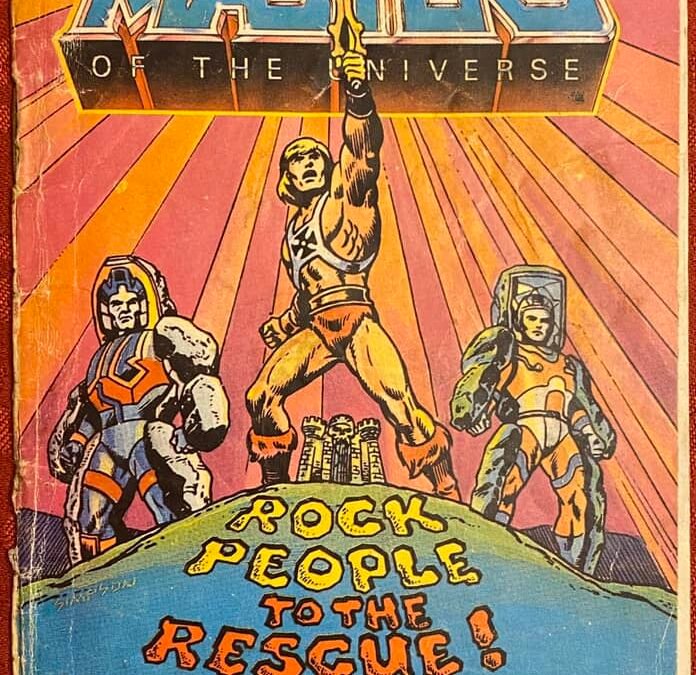 ROCK PEOPLE TO THE RESCUE! PRINTED IN INDIA  LANGUAGE ENGLISH NUMBER ON BACK 9-B KEN KACAL COLLECTION