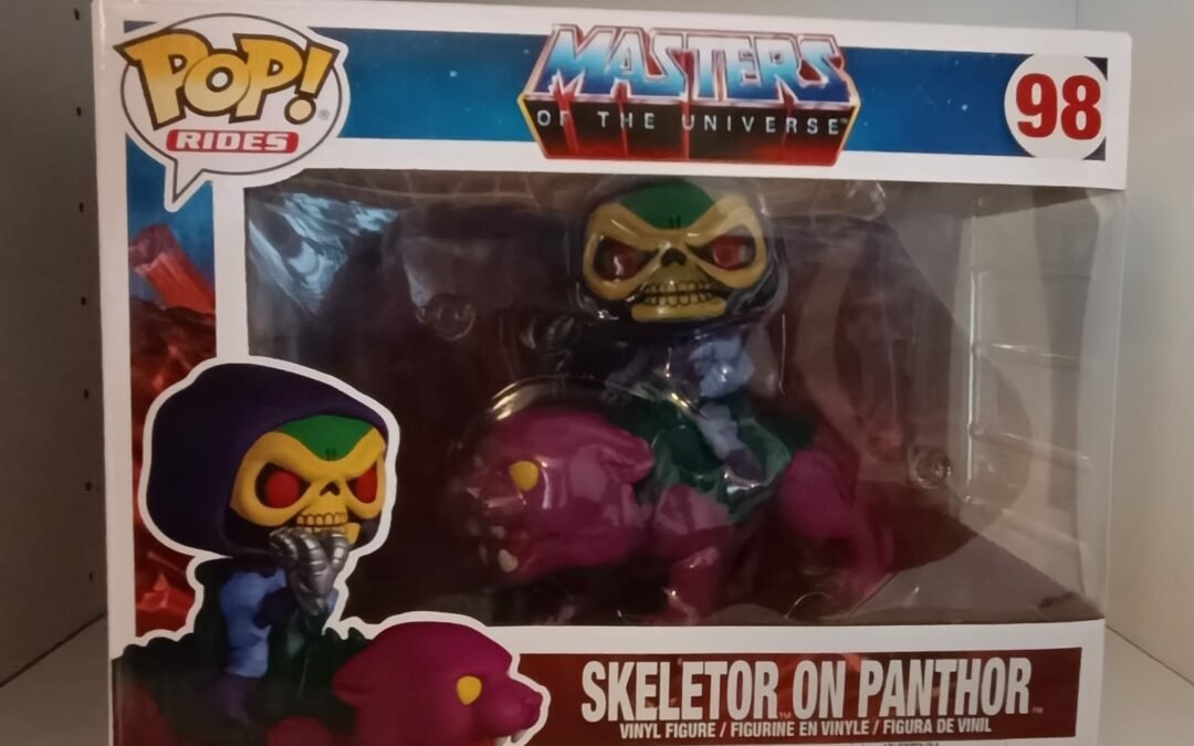SKELETOR ON PANTHOR NO FLOCKED FUNKO POP 98