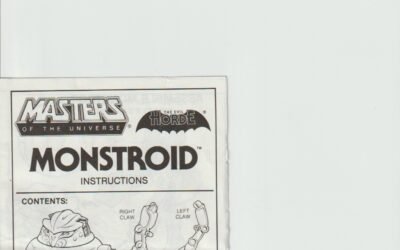 MONSTROID ISTRUZIONI VINTAGE