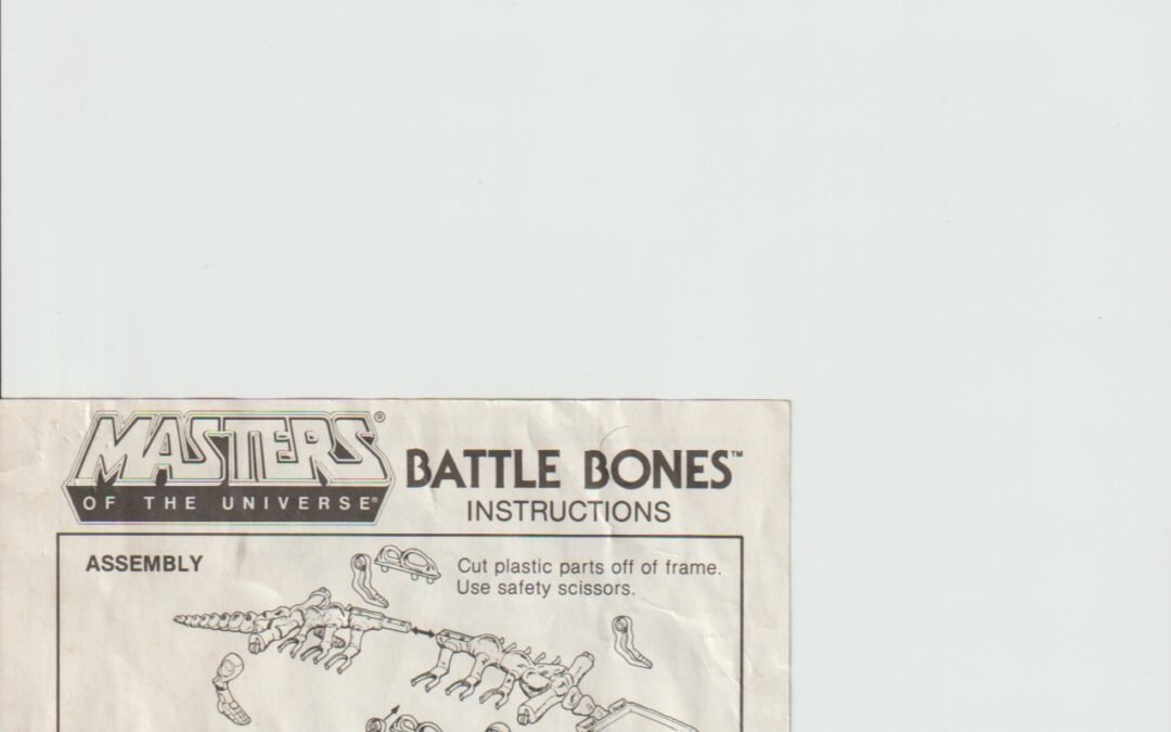BATTLE BONES ISTRUZIONI VINTAGE