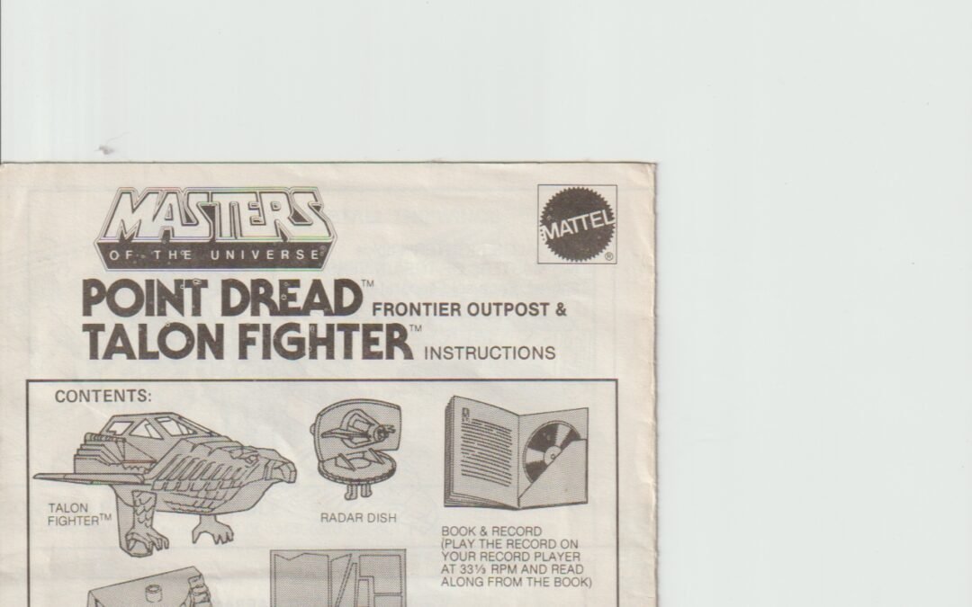 POINT DREAD & TALON FIGHTER ISTRUZIONI VINTAGE