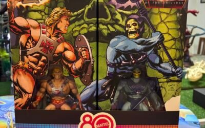 Retro Punching He-Man e Skeletor 80° anniversario Mattel